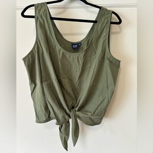 Gap NWT TENCEL™ Lyocell Cropped Knot Tank Top Size L